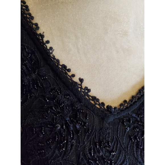 Free People Intimately free Long gauzey Sequin Tank top Small - Picture 3 of 7